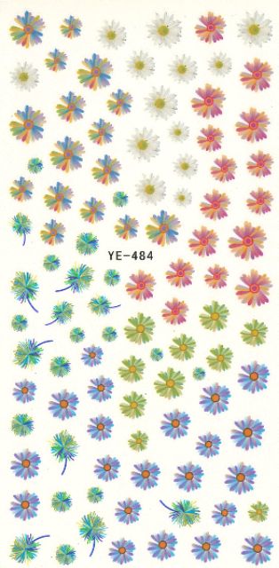 สติกเกอร์ติดเล็บ-สติกเกอร์ตกแต่งเล็บ-แทททูติดเล็บ-แบบลอกลายน้ำ-ye483-ye485