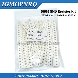 33Value each 20PCS =660PCS 0805 SMD Resistor Kit  1% 1/8W 10 ohm-1M 10ohm 22ohm 1K 2.2K 4.7K 6.8K 10K component diy samples kit