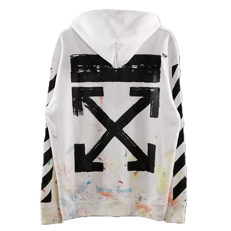 Off white firework clearance hoodie