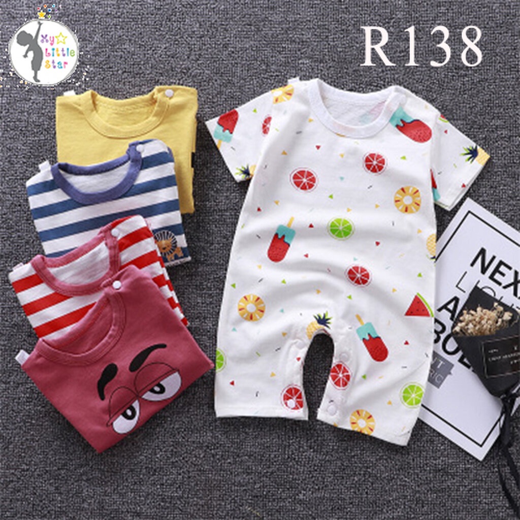 รูปภาพของR138 บอดี้สูท/ชุดหมี แขนสั้น 3- 12 เดือน / ไซส์ 59-80 cmลองเช็คราคา