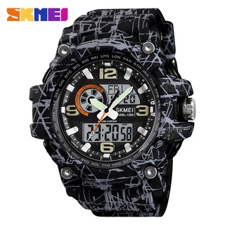SKMEI Top Brand Luxury Sport Watch Men Military 5Bar Waterproof Quartz Watches Dual Display Wristwatches relogio