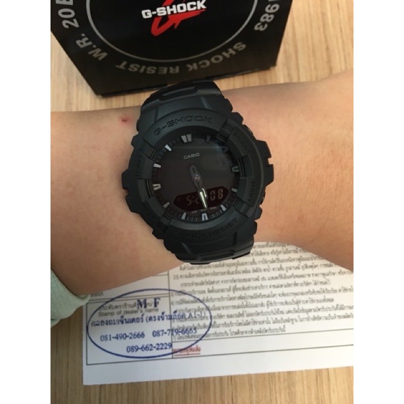 นาฬิกาขอมือผู้ชาย-casio-g-shock-รุ่นg-100bb-1a-สีดำ