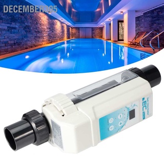December305 8g/h Pool Saltwater Salt Chlorine Generators Electrolysis Chlorinator Device for Spas Swimming 100‑240V