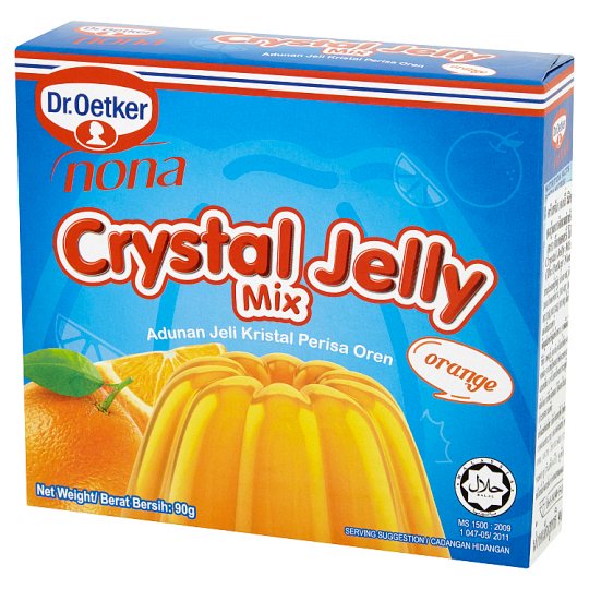 DR.OETKER CRYSTAL JELLY MIX ORANGEด็อกเตอร์ โอ๊ตเกอร์ ผงวุ้นออเรนจ์90ก.