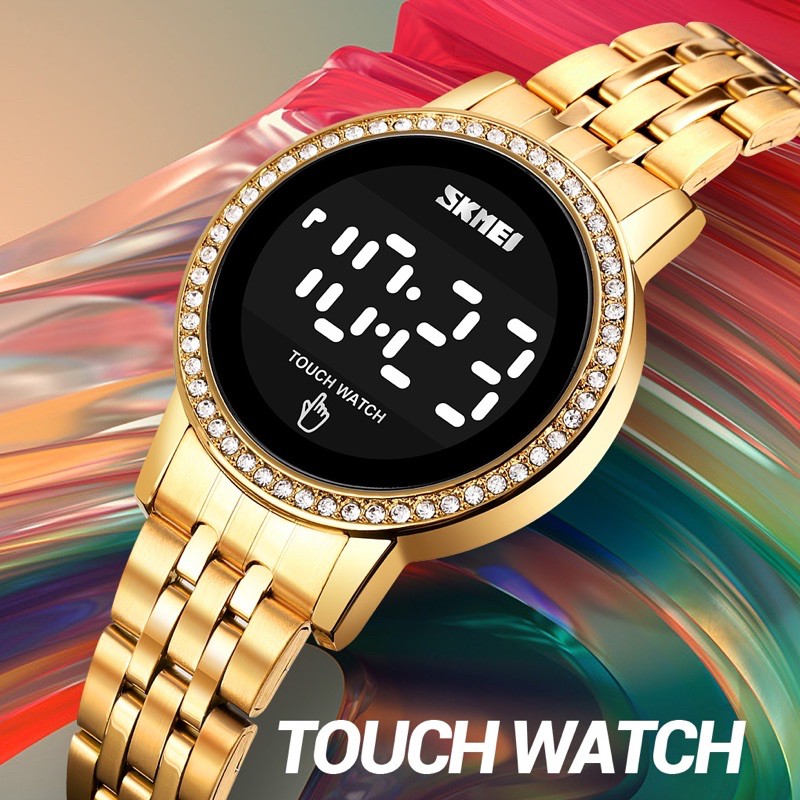 ภาพสินค้าSKMEI1699 นาฬิกาดิจิตอลระบบสัมผัสแล้วไฟติด พร้อมกล่องเหล็กสุดหรู จากร้าน classybkk บน Shopee ภาพที่ 4