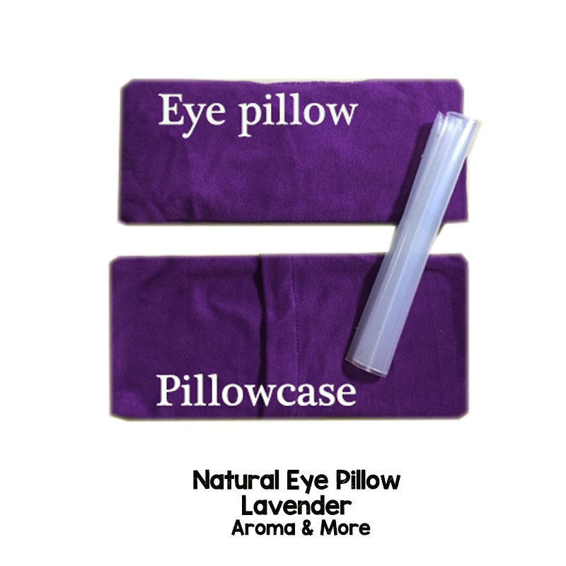 aroma-amp-more-herbal-eye-pillow-หมอนสมุนไพรสำหรับประคบดวงตา-หอมผ่อนคลาย-with-chamomile-amp-lavender-oil-มี-2-สี-ม่วง-ดำ