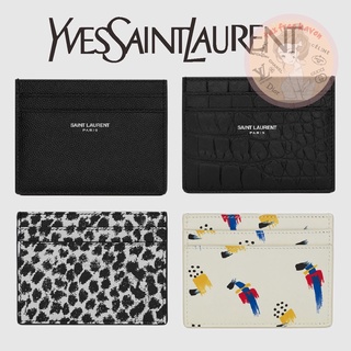 ราคาต่ำสุดของ Shopee 🔥 ของแท้ 100% 🎁YSL/Yves Saint Laurent ใหม่เอี่ยมคลาสสิก Saint Laurent PARIS ที่ใส่บัตรหนังเนื้อละเอ