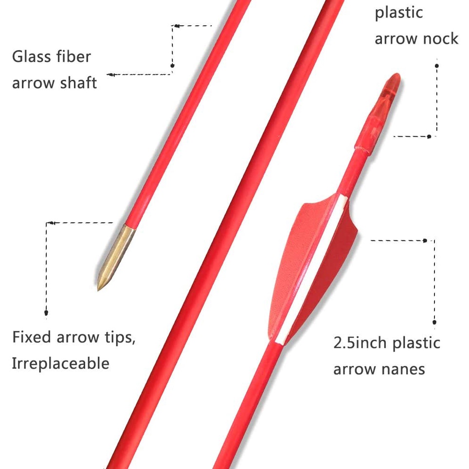 12pc-6mm-31-นิ้วไฟเบอร์กลาส-arrow-กระดูกสันหลัง-การแข่งขันการฝึกอบรม-arrow-back