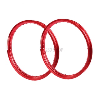 วงล้อ ล้อ17 ล้อโลขอบ17 YOKO 1.40-17 สีแดง รุ่น ขอบเรียบ 1 คู่ 2 วง วงล้อ โยโก 239 SHOP2