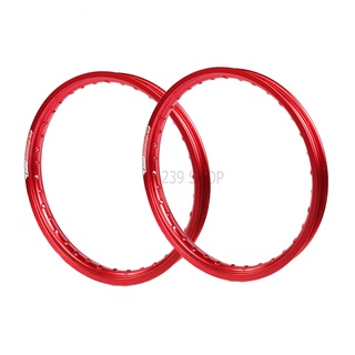 วงล้อ ล้อ17 ล้อโลขอบ17 YOKO 1.40-17 สีแดง รุ่น ขอบเรียบ 1 คู่ 2 วง วงล้อ โยโก aumshop239