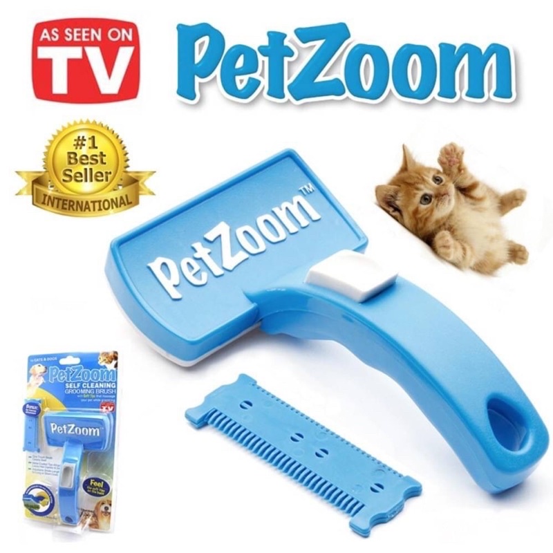 หวีขนสุนัขและแมว-แปรงเก็บขนสุนัข-หวีแมว-หวีสุนัข-พร้อมเก็บขน-pet-zoom