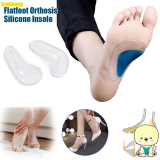ภาพหน้าปกสินค้าTD Orthotic Professional Arch Support Insole Silicone Gel Orthopedic Pad Flat Foot Flatfoot Corrector Shoe Cushion ที่เกี่ยวข้อง
