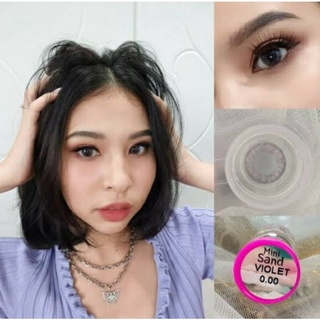 💖 Kitty Kawaii mini Sand violet blue black Contactlens บิ๊กอาย คอนแทคเลนส์ ราคาถูก แถมตลับฟรี