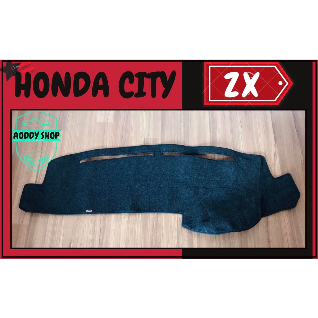 พรมปูคอนโซลหน้ารถ-สีดำ-ฮอนด้า-ซิตี้-honda-city-zx-ปี-2003-2007-พรมคอนโซล-พรม