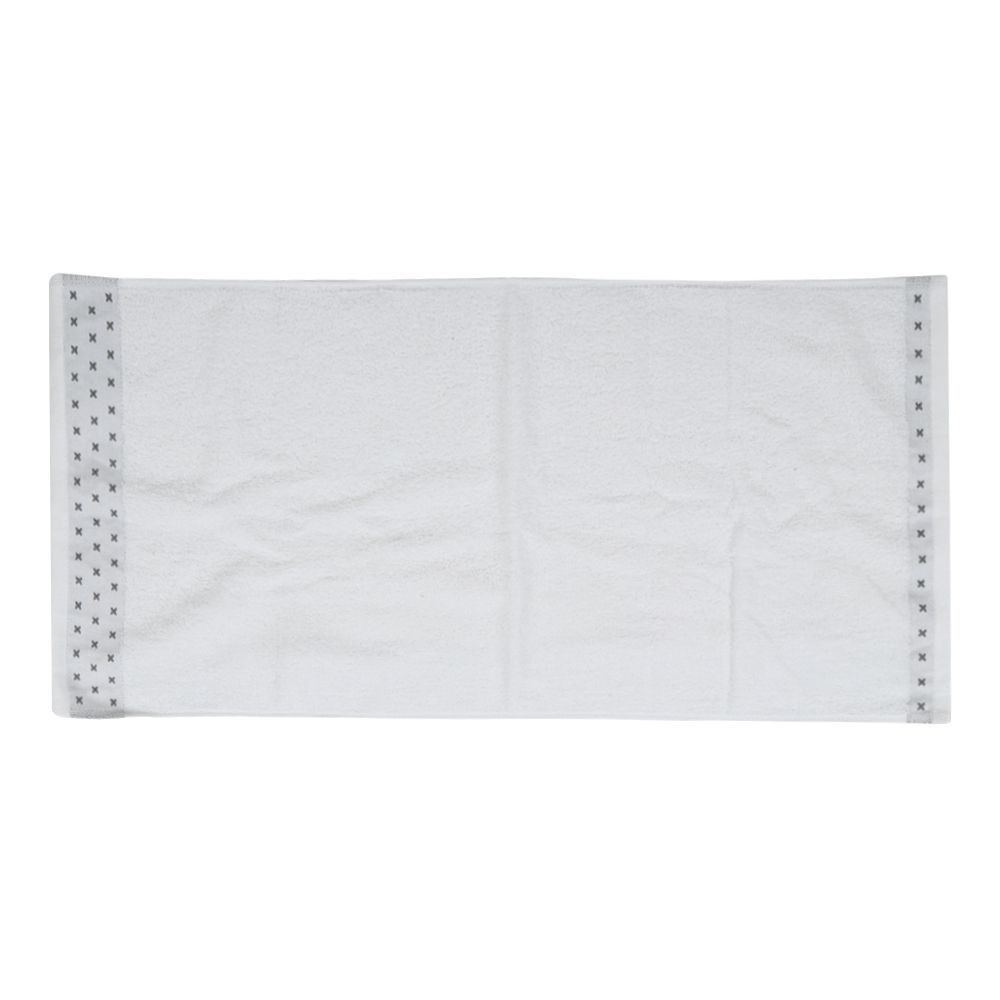 ผ้าขนหนู-style-cross-15x32-นิ้ว-สีขาว-ผ้าเช็ดผม-ผ้าเช็ดตัวและชุดคลุม-ห้องน้ำ-towel-style-cross-15x32-white