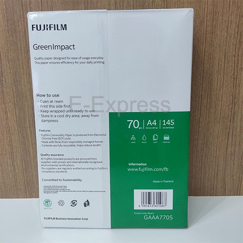 fujifilm-green-impact-a4-70gsm-กระดาษถ่ายเอกสาร-ขนาด-a4-หนา-70แกรม-500แผ่น-1รีม-ของแท้