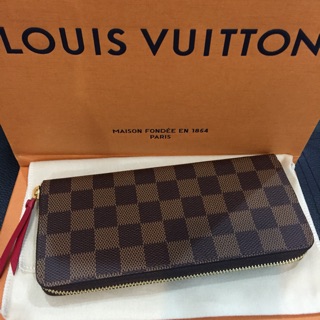 New louis clemence damier Dc19 สีแดง