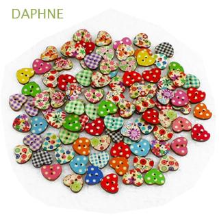 กระดุมแฟชั่น 2 รูหลากสี daphne 100 ชิ้น