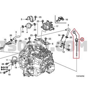 ก้านวัดน้ำมันเกียร์ ก้านวัดระดับน้ำมันเกียร์ Honda Accord G8 2.4 (2008-2010) ก่อน MC