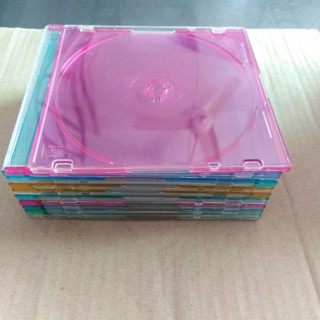 กล่องเปล่าใส่แผ่นซีดี​/วีซีดี​(แพ็ค​10)คละสี