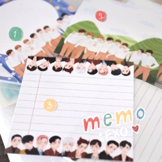 Memo pad กระดาษโน้ต 8x8 cm : FA / อซ 20 แผ่น/ ก้อน by [479studio]