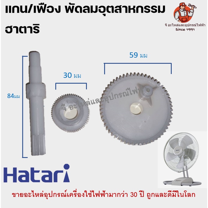 เฟือง แกนเฟือง เฟืองขับ พัดลมอุตสาหกรรมฮาตาริ | Shopee Thailand