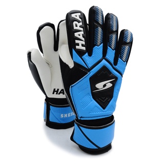 สินค้า HARA Sports Shield ถุงมือผู้รักษาประตู ฟิงเกอร์เซฟถอดได้ ถุงมือฟุตบอล สีน้ำเงิน รุ่น GL02