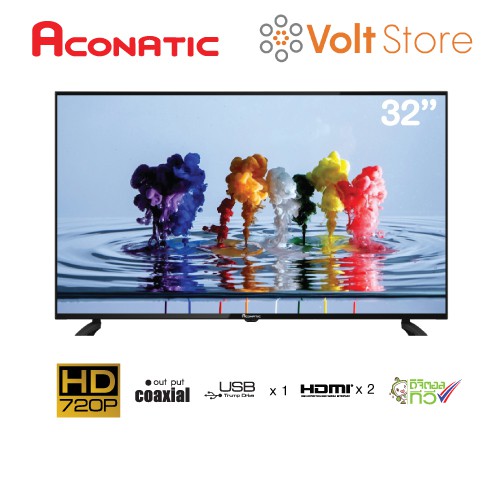 ภาพหน้าปกสินค้าAconatic TV ดิจิตอล ทีวี รุ่น 32HD513AN ขนาด 32 นิ้ว (ไม่ต้องใช้กล่องทีวี) รับประกัน 1 ปี จากร้าน theilife บน Shopee