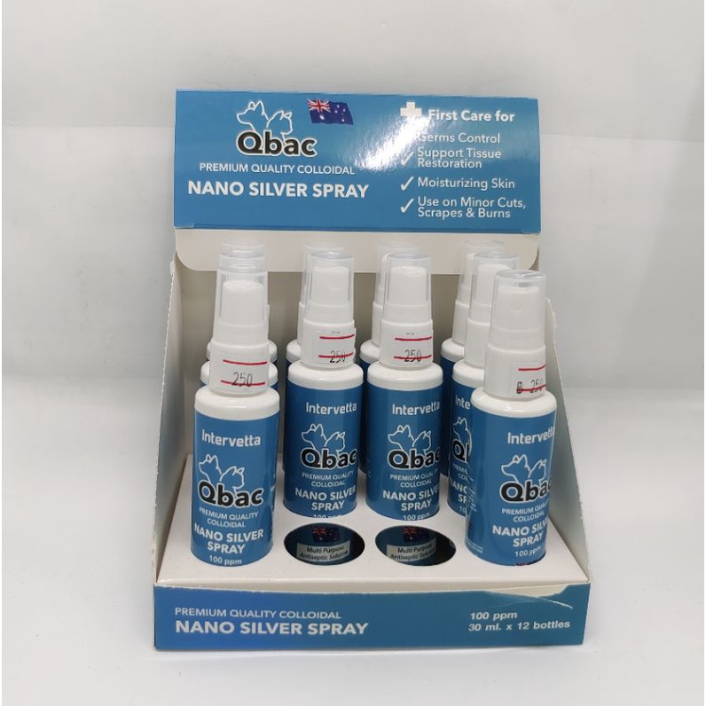 qbac-nano-silver-spray-ช่วยสมานเเผลสำหรับสัตว์เลี้ยง-30ml