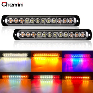 เมาท์ไฟฉุกเฉิน LED 12 ชิป 12-24V สําหรับติดรถบรรทุก รถยนต์ 2 ชิ้น