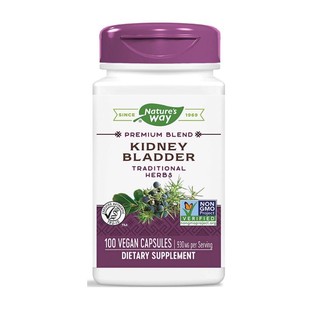 พร้อมส่ง ดูแลไต+กระเพาะปัสสาวะด้วยสมุนไพรตำรับดั้งเดิม Kidney Bladder 930mg 100 Capsules (Natures Way®) ช่วยขับปัสสาวะ