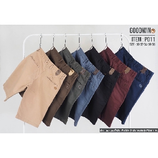 ภาพหน้าปกสินค้าโค้ดPUPFB1ลด45⚡GW⚡P011 กางเกงขาสั้น ผู้ชาย สามส่วน ผ้าคอตต้อน สีพื้น ยาว 19-21 นิ้ว ไซส์ 30-38 Goodwin Brand ที่เกี่ยวข้อง