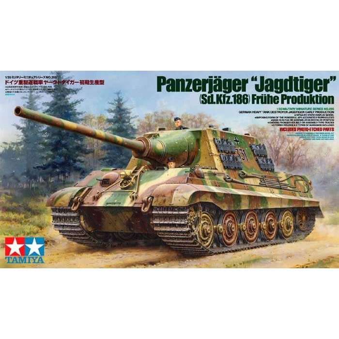 โมเดลประกอบ-tamiya-1-35-ta35295-panzerjager-jagdtigerjagdtiger-early