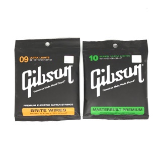 สายกีต้าร์ Gibson สายกิบสัน โปร่ง/ไฟฟ้า