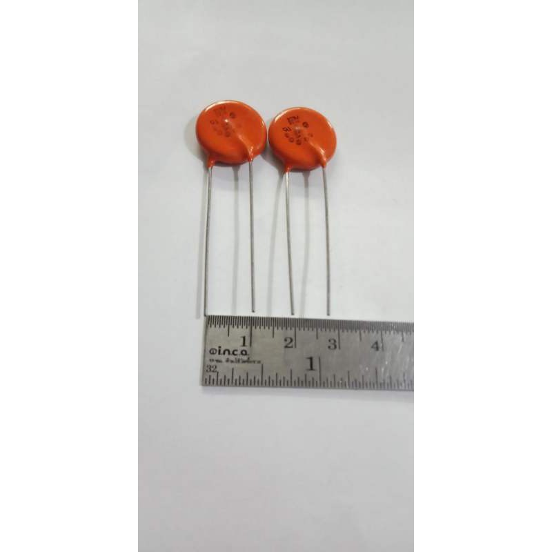 0.01UF 103M 103PF 10NF คาปาซิเตอร์ ยี่ห้อ VISHAY สีส้ม แท้-ใหม่ คุณภาพ ...