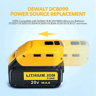 Dcb090 อะแดปเตอร์แบตเตอรี่สําหรับ Dewalt 20V Max 18V แบตเตอรี่ลิเธียมไอออน