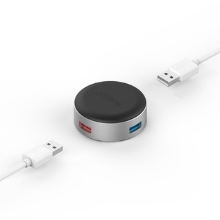 USBอลูมิเนียมอัลลอยด์ 3 พอร์ต USB3.0 HUB พร้อมขาตั้งแล็ปท็อป 4*ตัวแยก USB ตัวยึดเอนกประสงค์ HUB