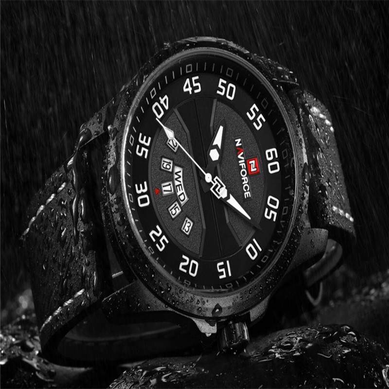 naviforce-นาฬิกาข้อมือสายหนังกันน้ำ-30-เมตรสำหรับผู้ชาย