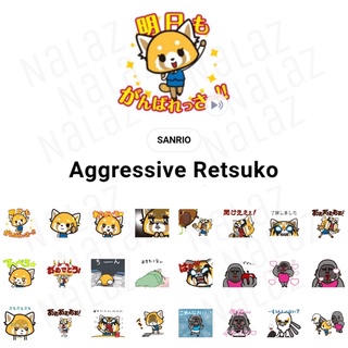 ภาพหน้าปกสินค้าAggretsuko สติกเกอร์ไลน์ อั๊กเกรทซูโกะ Aggressive Retsuko Sanrio ภาษาญี่ปุ่น ไม่หมดอายุ ที่เกี่ยวข้อง