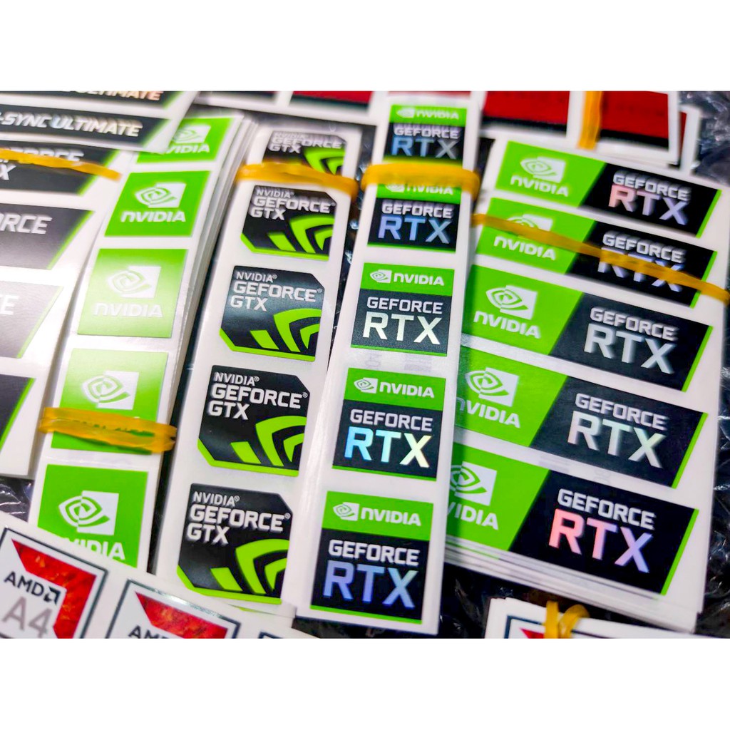 ภาพสินค้าสติ๊กเกอร์ SET8 MIX Intel AMD Nvidia Radeon GTX RTX i11  Sticker ตกแต่ง PC Notebook  ของหายาก ราคาถูก จากร้าน vissavat บน Shopee ภาพที่ 3