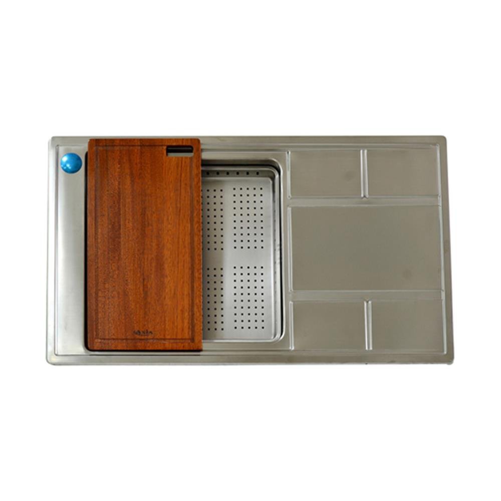 Embedded sink BUILT-IN SINK 1B1D AXIA SUPREME1 SS Sink device Kitchen ...