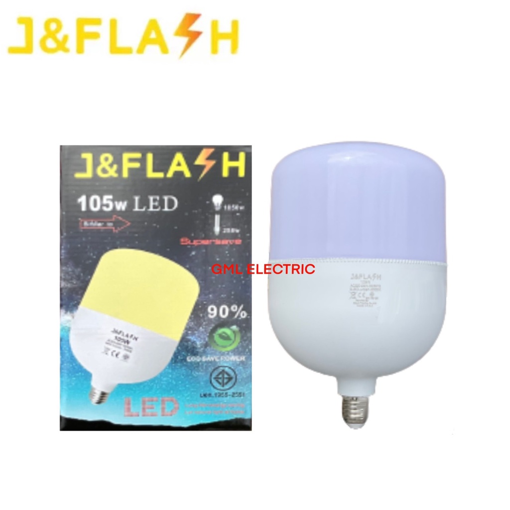 j-amp-flash-หลอดไฟ-led-105w-แสงขาว-แสงวอร์ม-หลอดไฟแม่ค้า-หลอดไฟ-jmf-หลอดไฟตุ้ม