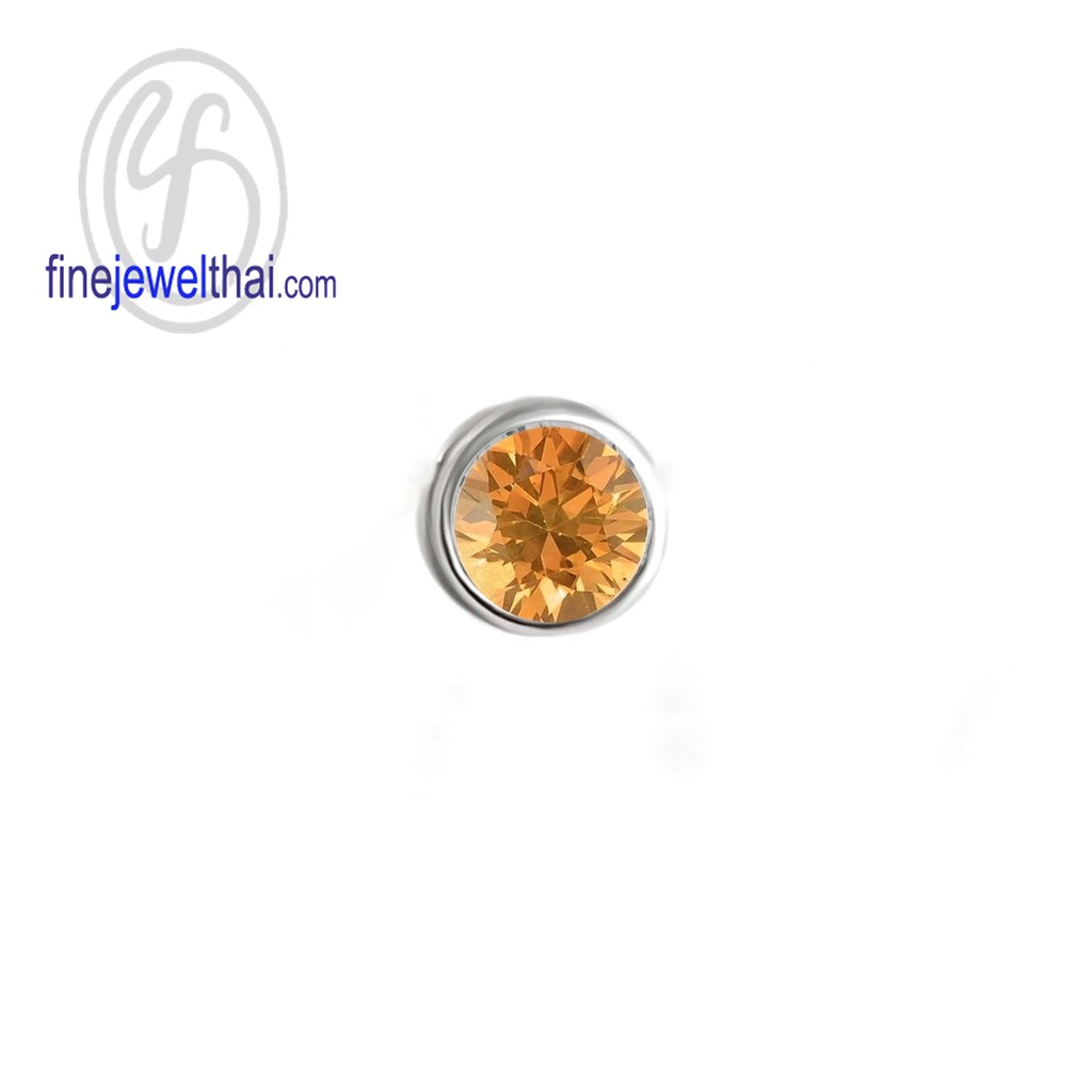 finejewelthai-จี้ซิทริน-ซิทริน-จี้พลอย-พลอยประจำเดือนเกิด-citrine-silver-pendant-birthstone-p1086ct00-ราคาต่อชิ้น