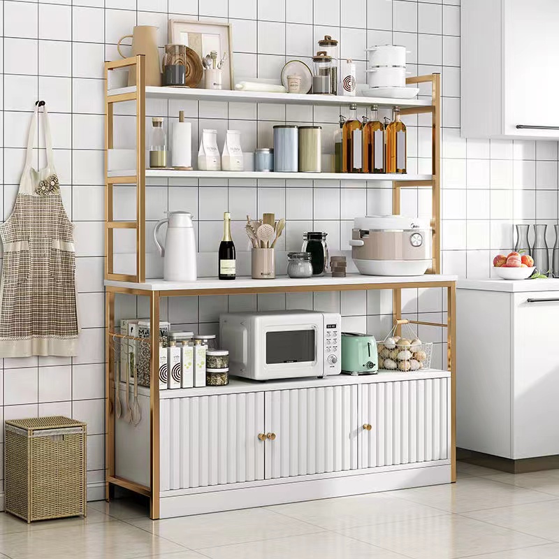 ชั้นวางของในครัว-ตู้วางของในครัว-โต๊ะวางของครัว-ชั้นวางของโชว์-โครงสร้างแข็งแรงสวยงาม-ชั้นวางไมโคเวฟชั้นวางของในครัว