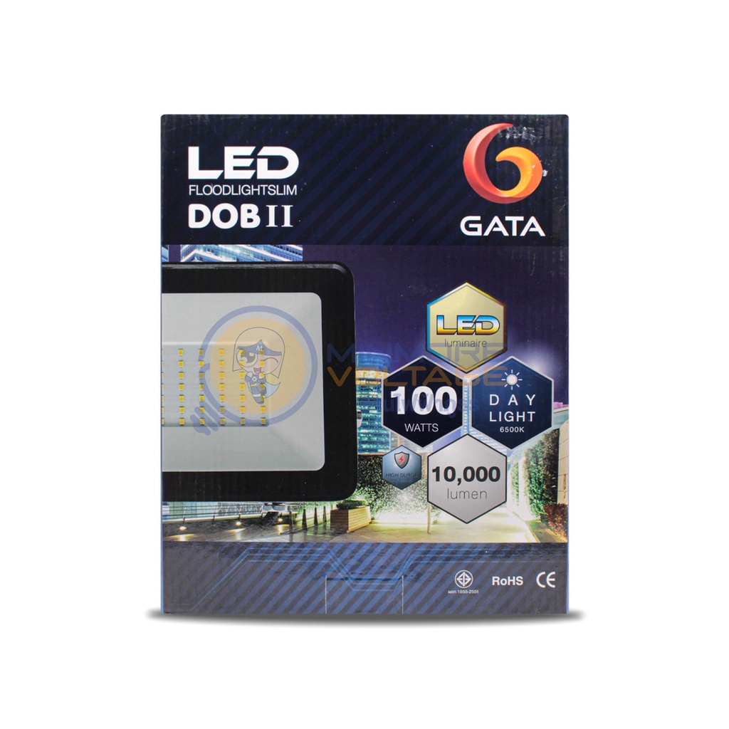 GATA โคมไฟสปอร์ตไลท์ LED 100W อเนกประสงค์ Floodlight DOBII | แสงขาว ...