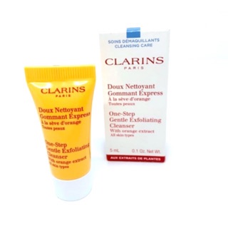 โฟมล้างหน้า คลาแรงส์ clarins one step gentles exfoliating cleanser with orange extract กึ่งสครับ