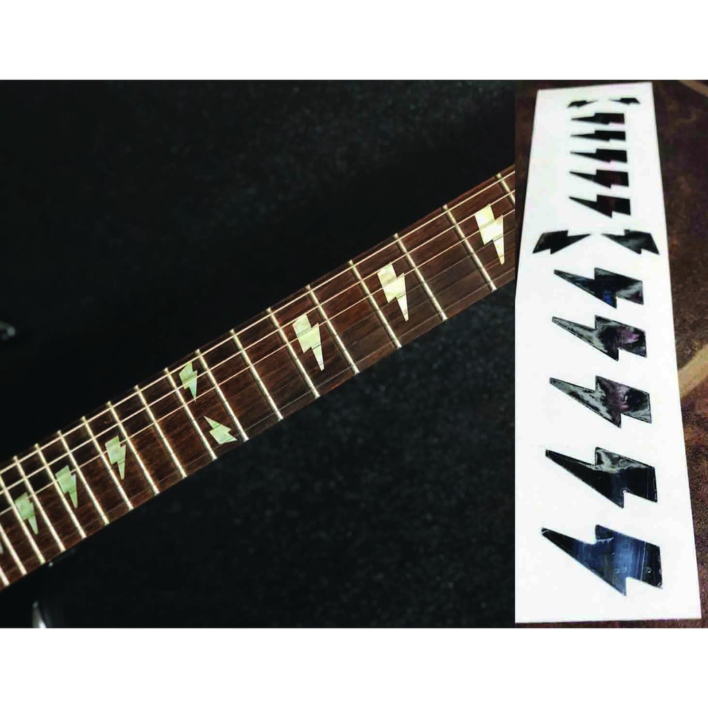 Angus Young Ac Dc Lightning Bolts Lightning Fingerboard สติกเกอร์ Inlay ...