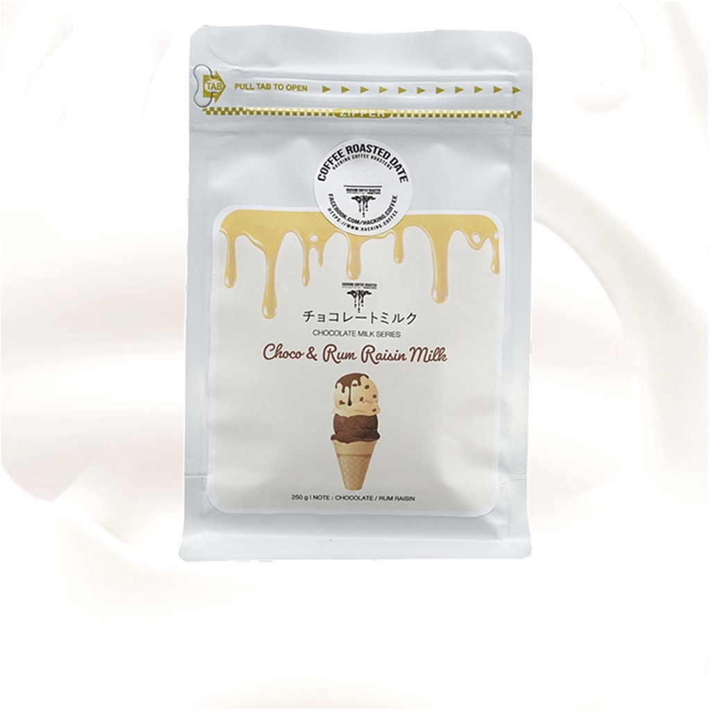 Hacking Coffee | 𝗖𝗵𝗼𝗰𝗼 & 𝗥𝘂𝗺 𝗥𝗮𝗶𝘀𝗶𝗻 𝗠𝗶𝗹𝗸 Blend | อาราบิก้า คั่วกลาง ...