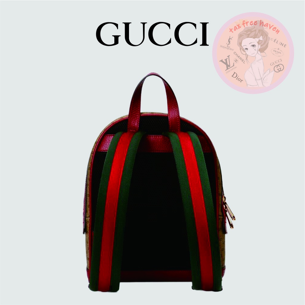 ราคาต่ำสุดของ-shopee-ของแท้-100-gucci-brand-new-doraemon-x-gucci-joint-series-small-backpack