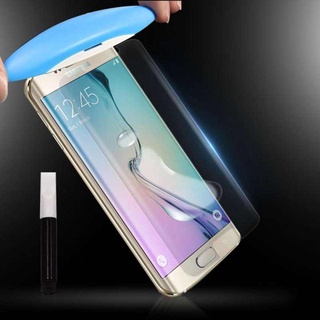 ฟิล์มกระจกเต็มจอ กาวยูวี ซัมซุง เอส6เอจด์ พลัส UV Glue Set Glass Full Cover Premium Tempered for Samsung Galaxy